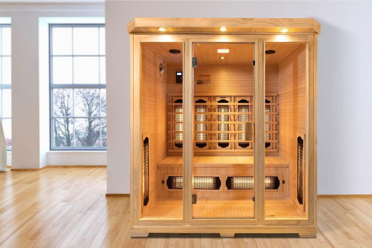 ® | DHARANI S4 plus Full Body Sauna for up to 4 Persons | Skin Care I Eliminate Toxins I Reduces Stress I Relaxes Muscles | USB I MP3 I Bluetooth
