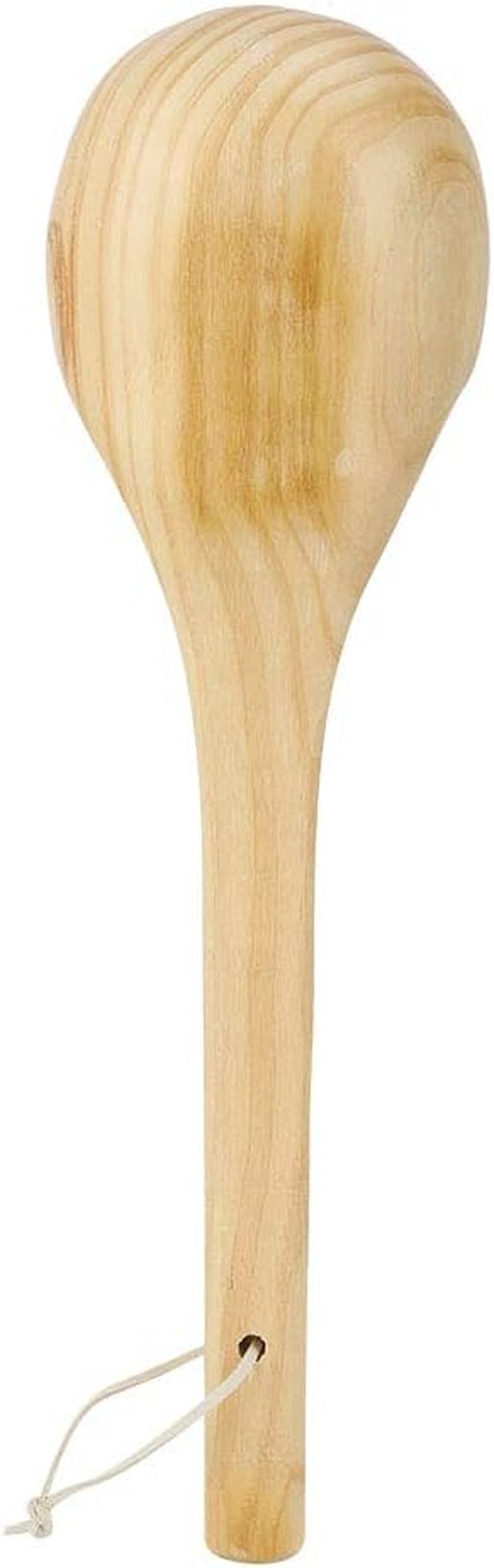 Wooden Sauna Ladle, Handmade Bath Ladle Sauna Spoon Water Dipper Spoon Sauna Accessories for Sauna SPA Kitchen, Length 39Cm