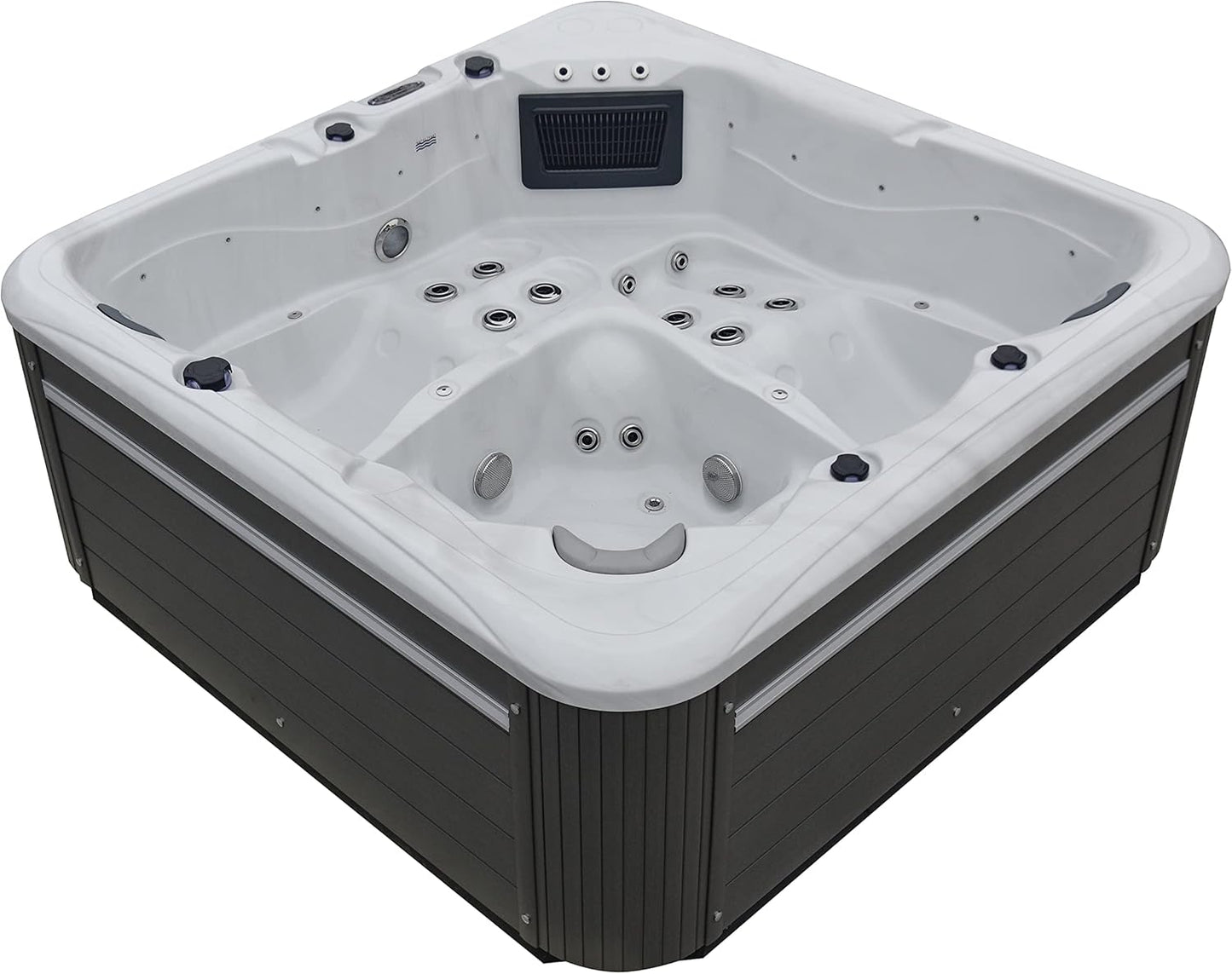MAYA+ 5 SEAT HOT TUB 32AMP TWIN LOUNGER AMERICAN BALBOA MUSIC LIGHTS