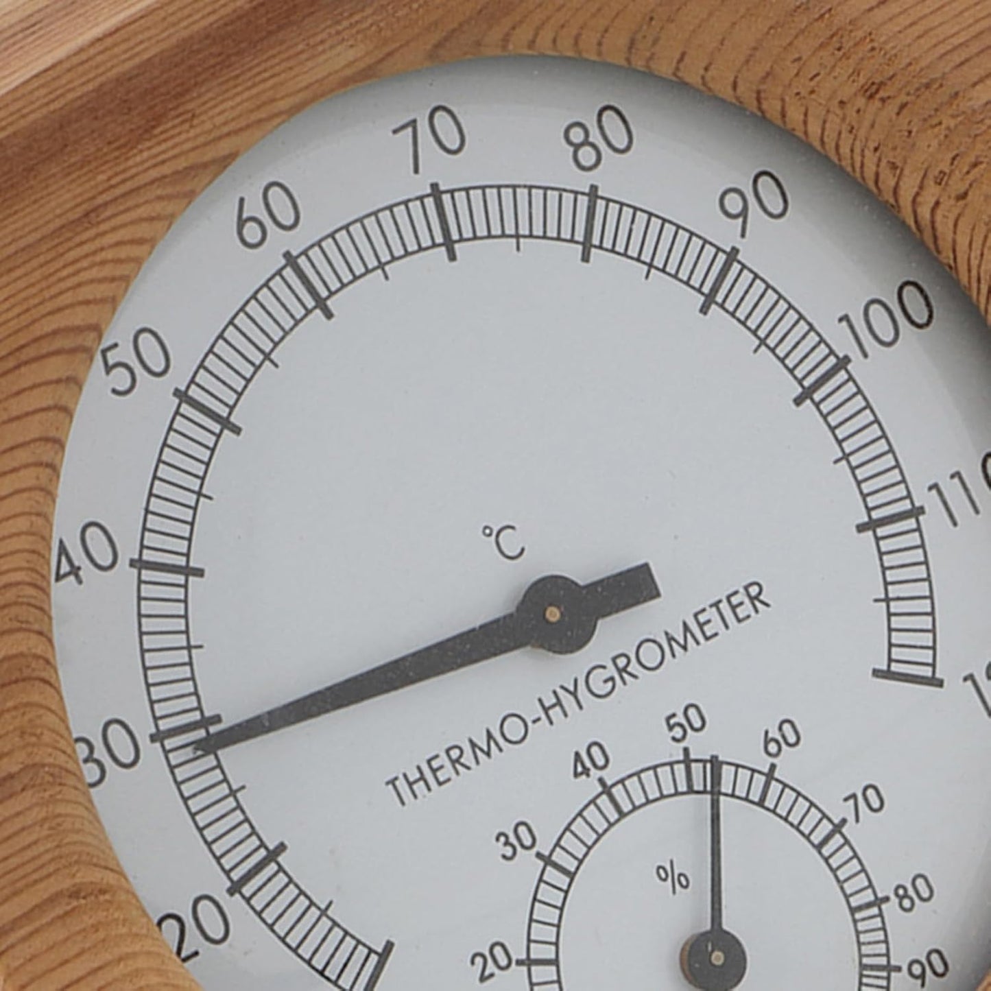 2-In-1 Sauna Room Thermometer, Sauna Thermometer and Hygrometer, Wooden Sauna Thermometer, Sauna Accessories, for Steam Room Sauna Room