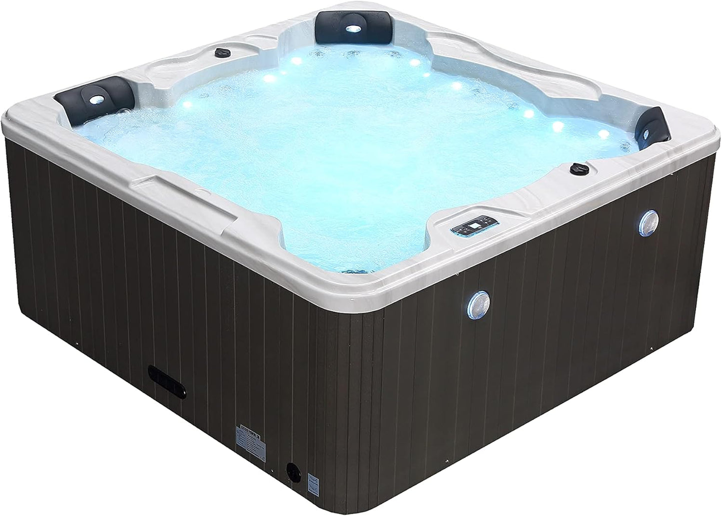 Refresh+ Luxury 6 Seat with Lounger Hot Tub Spa 32Amp