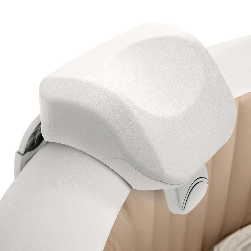 Premium Purespa Headrest White 28X23X17 Cm Foam