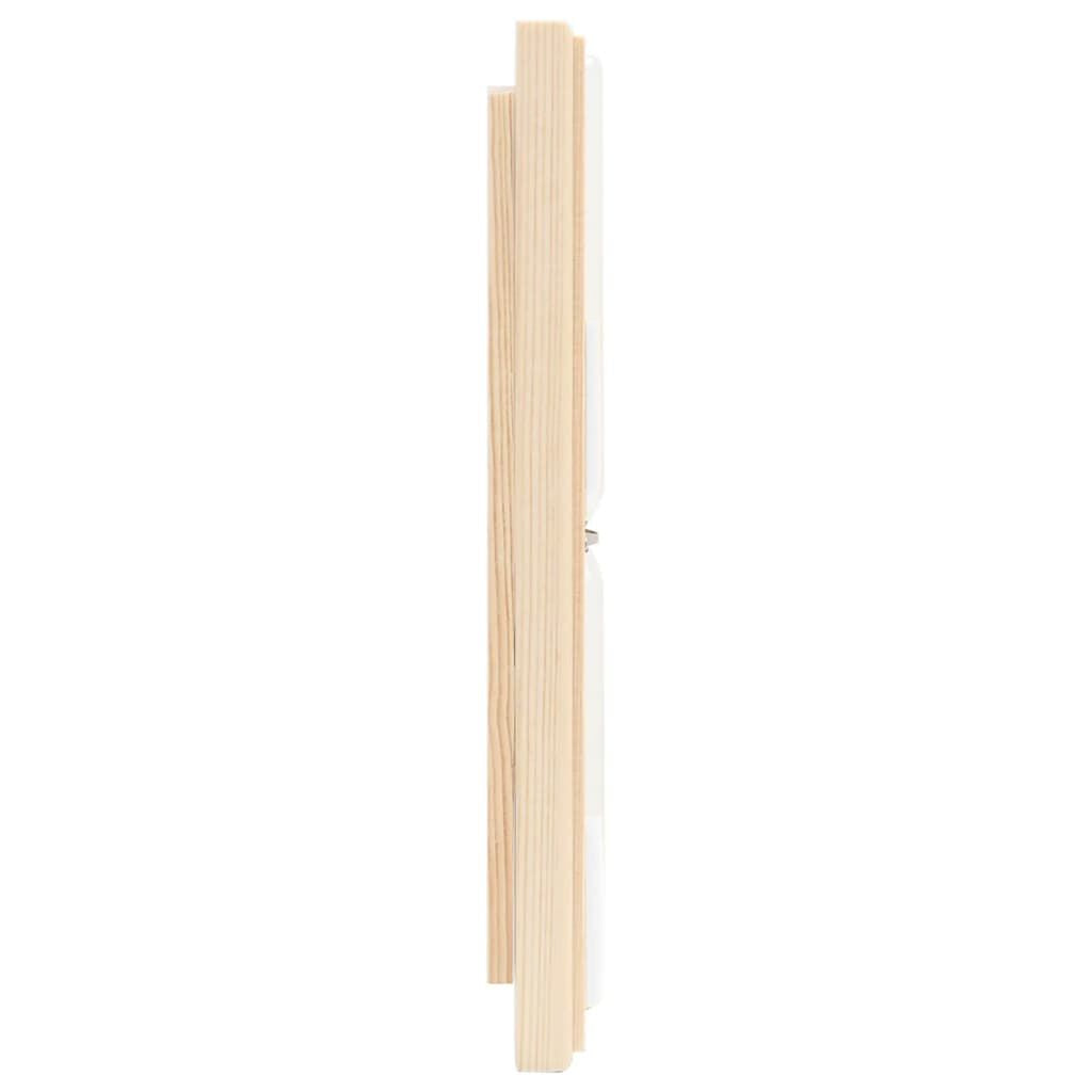 2 in 1 Sauna Hygrothermograph and Sand Timer Set Solid Wood Pine