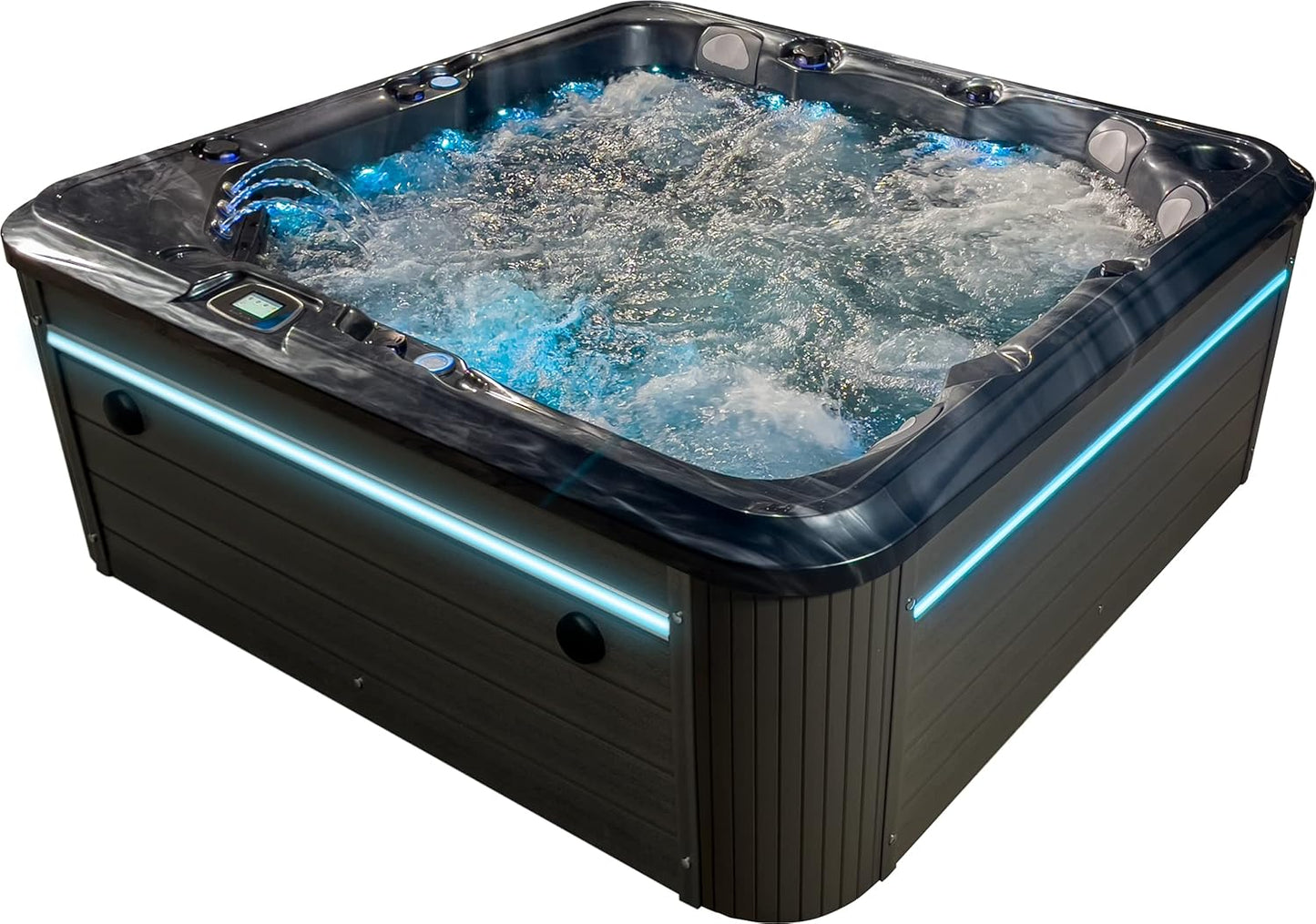 MANHATTAN Luxury 6 Seat Twin Lounger Hot Tub Spa 32Amp