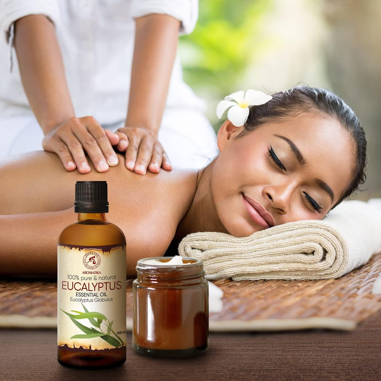 Eucalyptus Essential Oil 100Ml - Eucalyptus Globulus - 100% Pure & Natural Use for Tension Relief - Good Mood - Freshen Rooms - for Bath - Sauna - Scented Oils