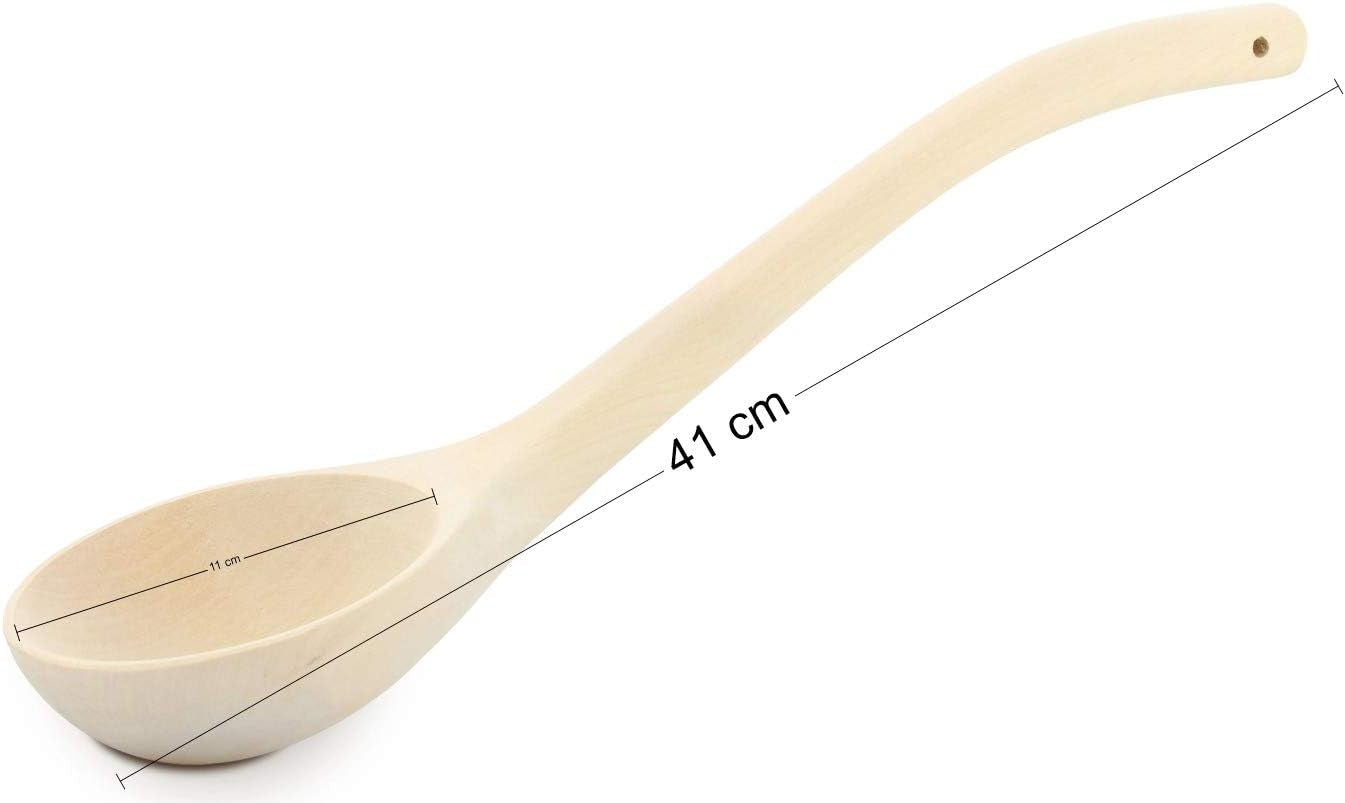 – Wooden Sauna Scoop Spoon for Bucket. Kitchen Decor Rustic Style- Made from One Piece of Wood – Solid