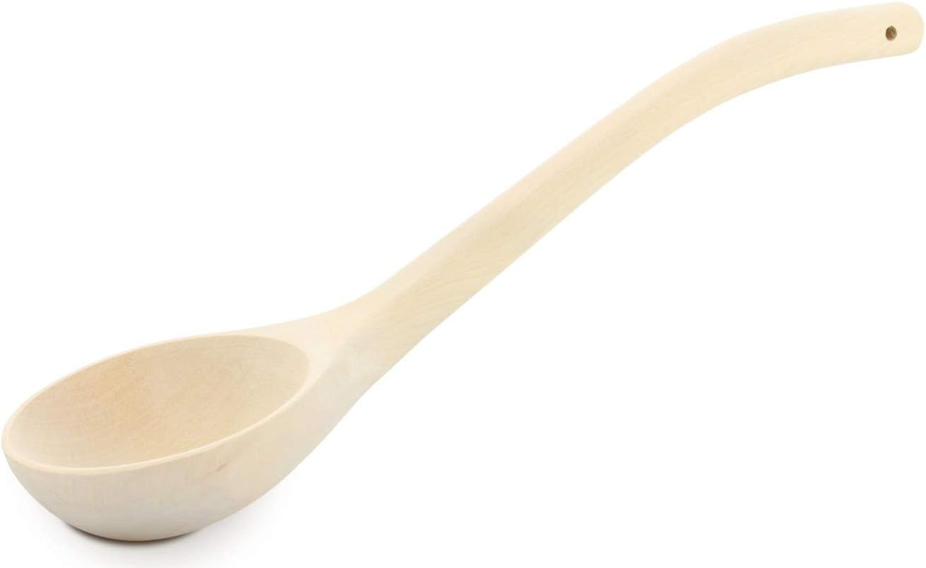 – Wooden Sauna Scoop Spoon for Bucket. Kitchen Decor Rustic Style- Made from One Piece of Wood – Solid