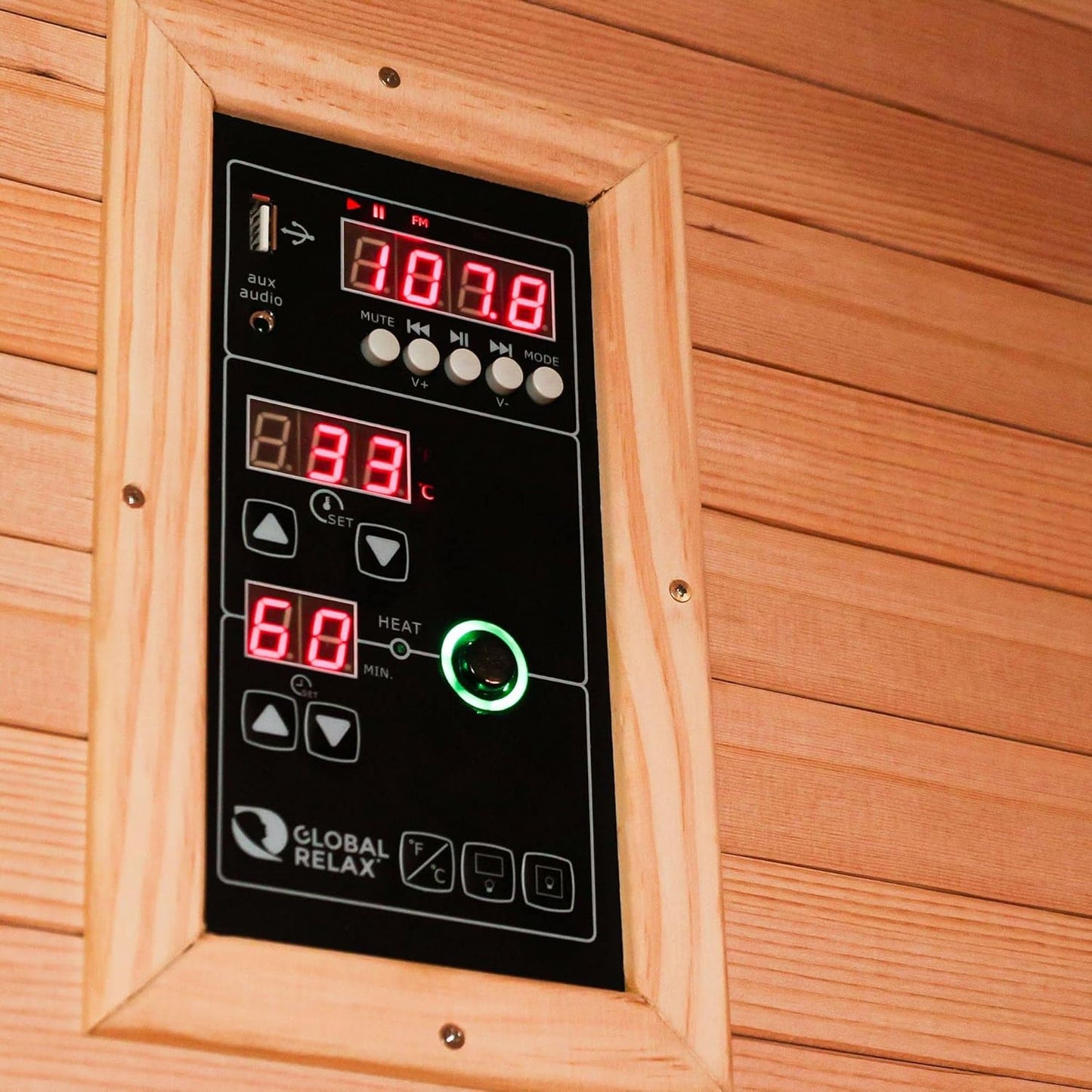 ® | DHARANI S4 plus Full Body Sauna for up to 4 Persons | Skin Care I Eliminate Toxins I Reduces Stress I Relaxes Muscles | USB I MP3 I Bluetooth