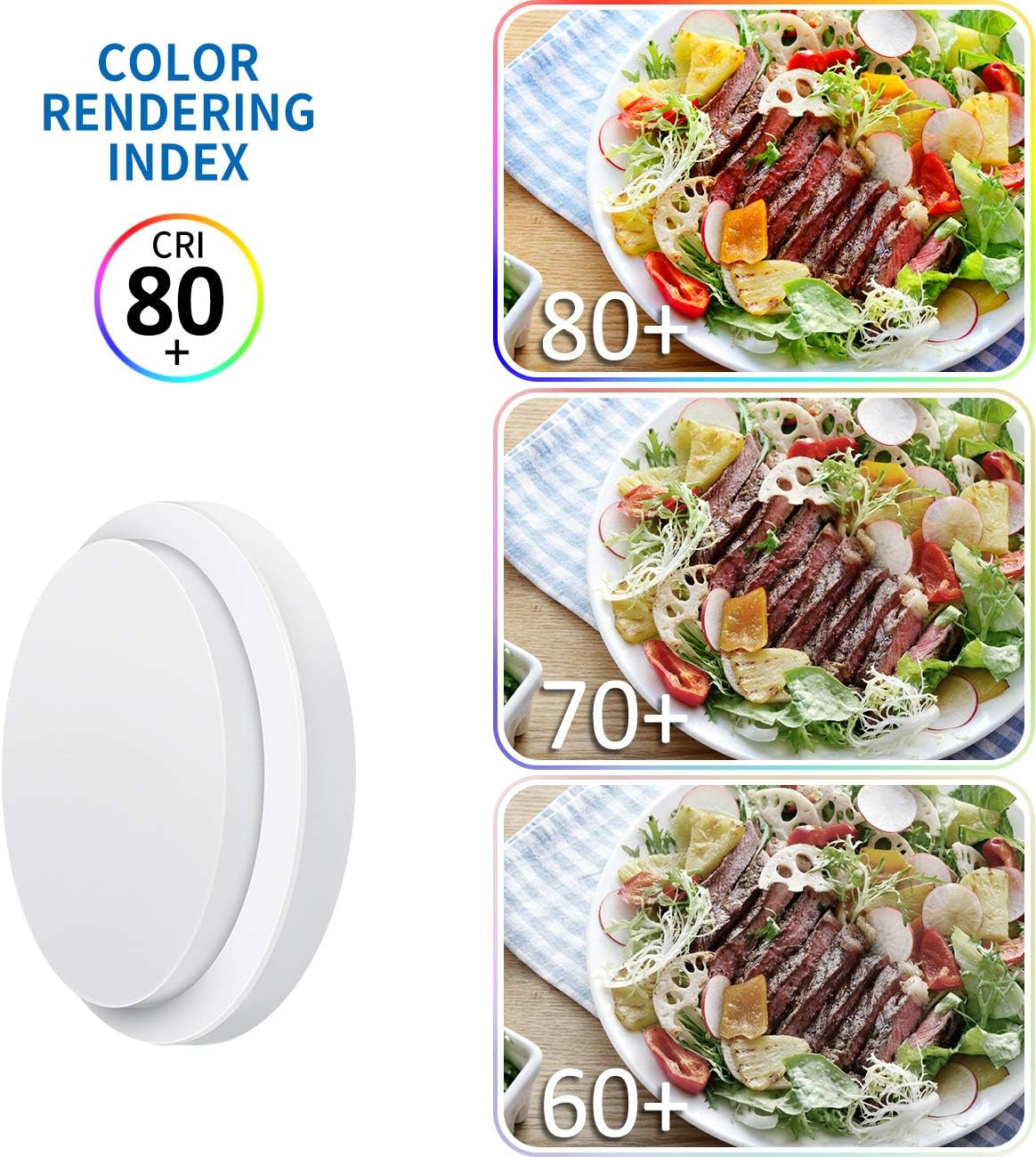 14W outside Bulkhead Lights, Ip54 Led round Bathroom Light,980Lm,4000K Natural White Sauna Wall Light,Waterproof outside Lights for Porch,Kitchen, Bedroom,Living Room (1 Pack)