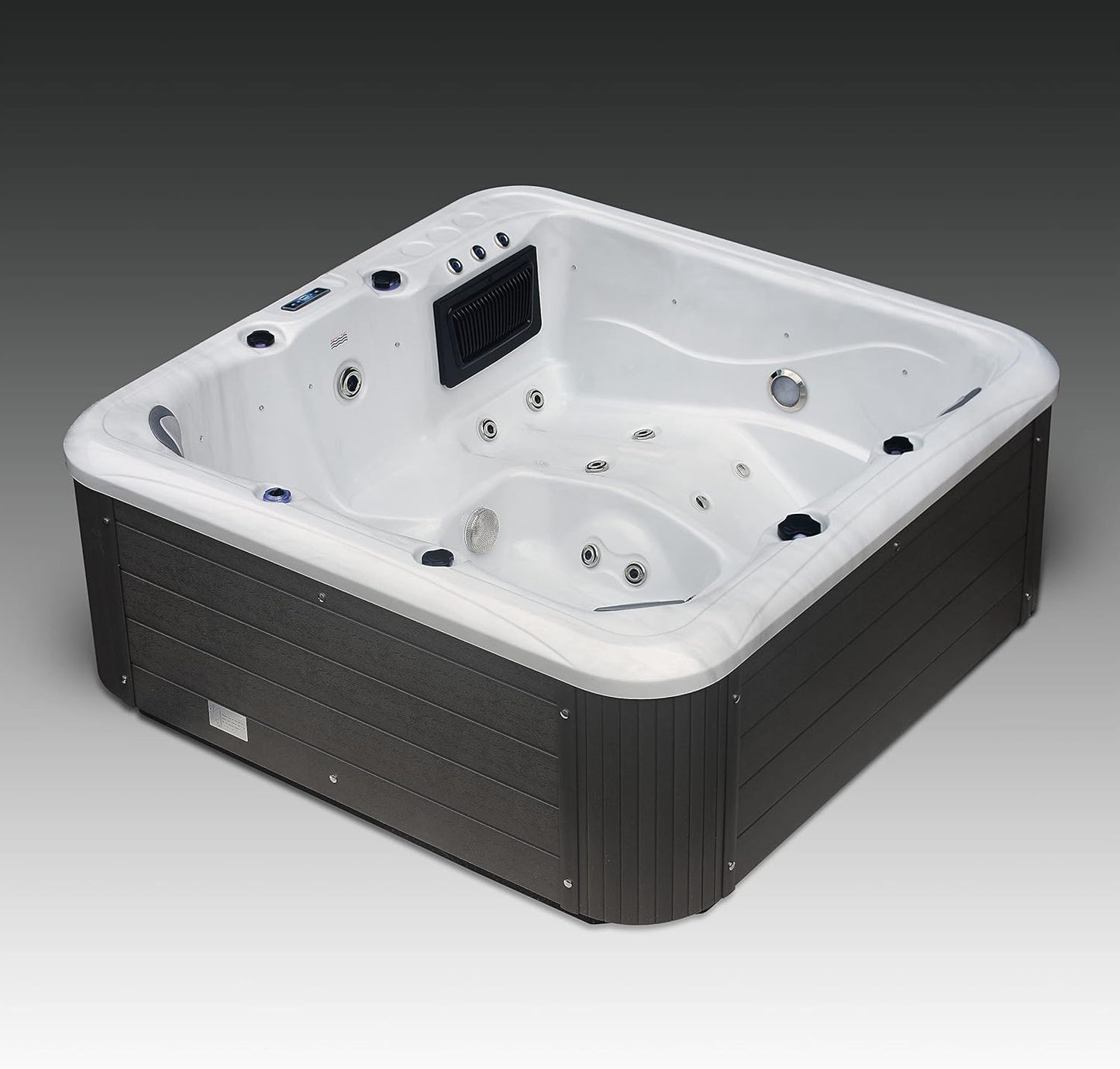 SPRITZ 6 SEAT HOT TUB 13AMP PLUG and PLAY with LOUNGER AMERICAN BALBOA