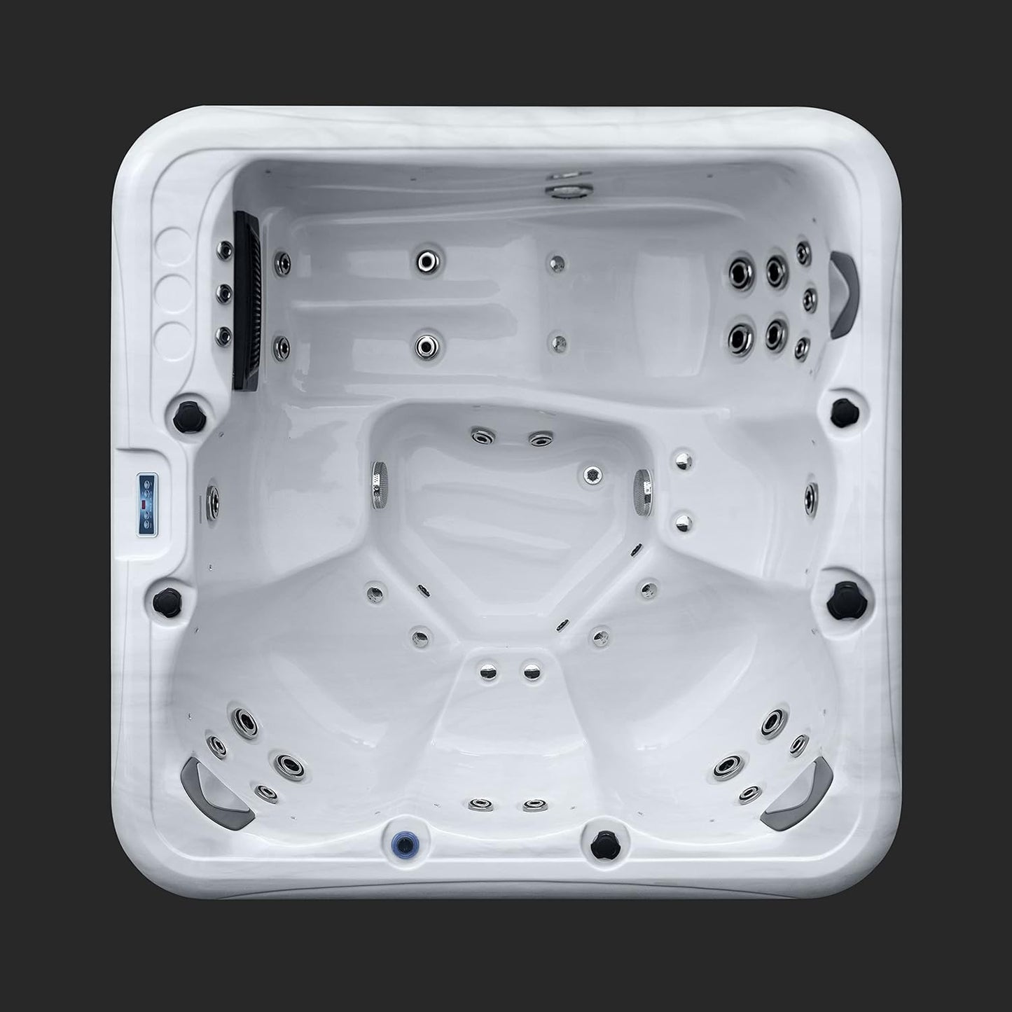 SPRITZ 6 SEAT HOT TUB 13AMP PLUG and PLAY with LOUNGER AMERICAN BALBOA