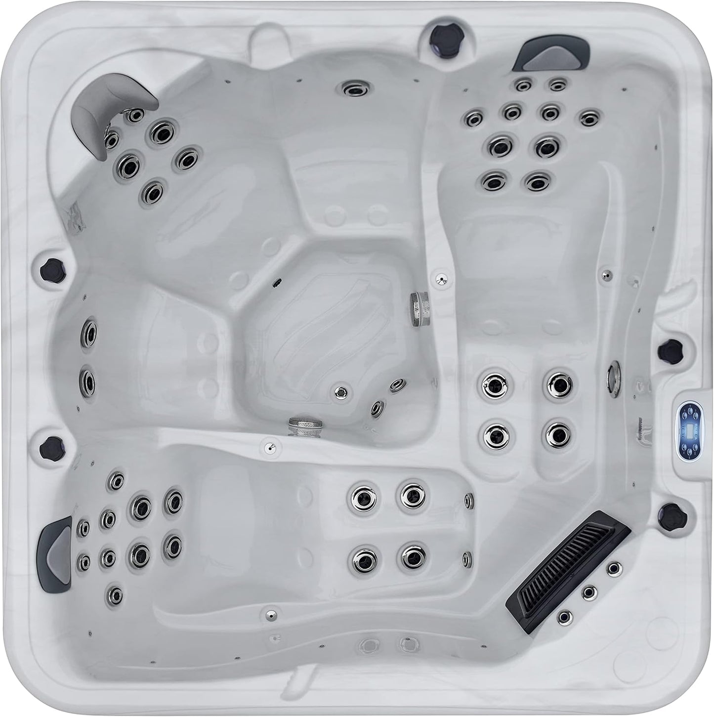MAYA+ 5 SEAT HOT TUB 32AMP TWIN LOUNGER AMERICAN BALBOA MUSIC LIGHTS