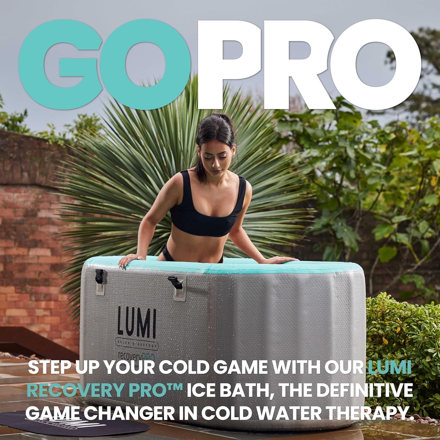 Recovery PRO Ice Bath - in Grey - PRO Ice Bath for Professional Cold Water Therapy, Used by Ice Bath Enthusiasts and Professional Athletes