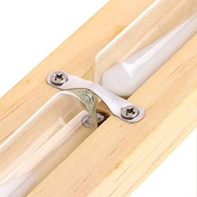 Sauna 15 Minute Hourglass Sand Timer,Wooden Sand Clock 15 Min,Rotating White Sand Watch,Reloj De Arena,Hear Resistant Wood Hour Glass Sandglass for Sauna &SPA Room