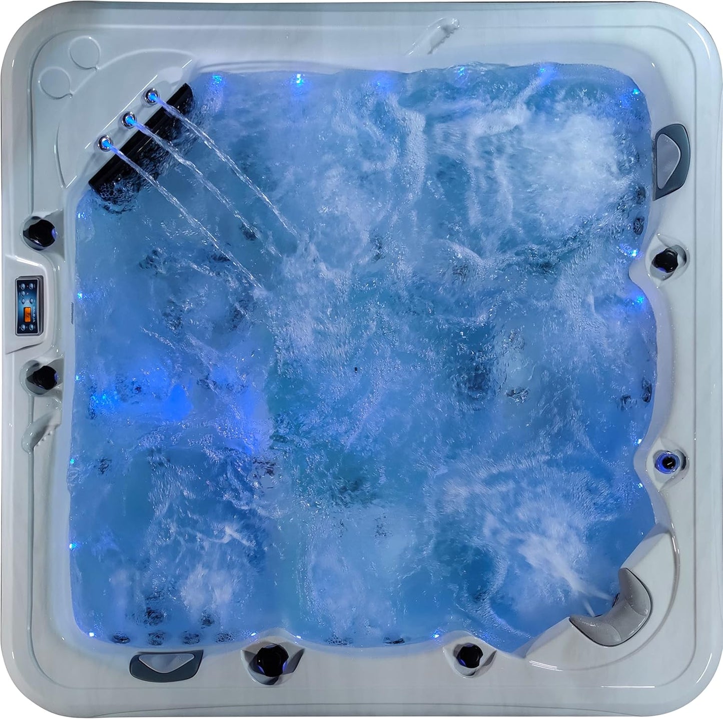 LAGOON 5 Seater Twin Lounger Hot Tub American Balboa with Bluetooth and Lights