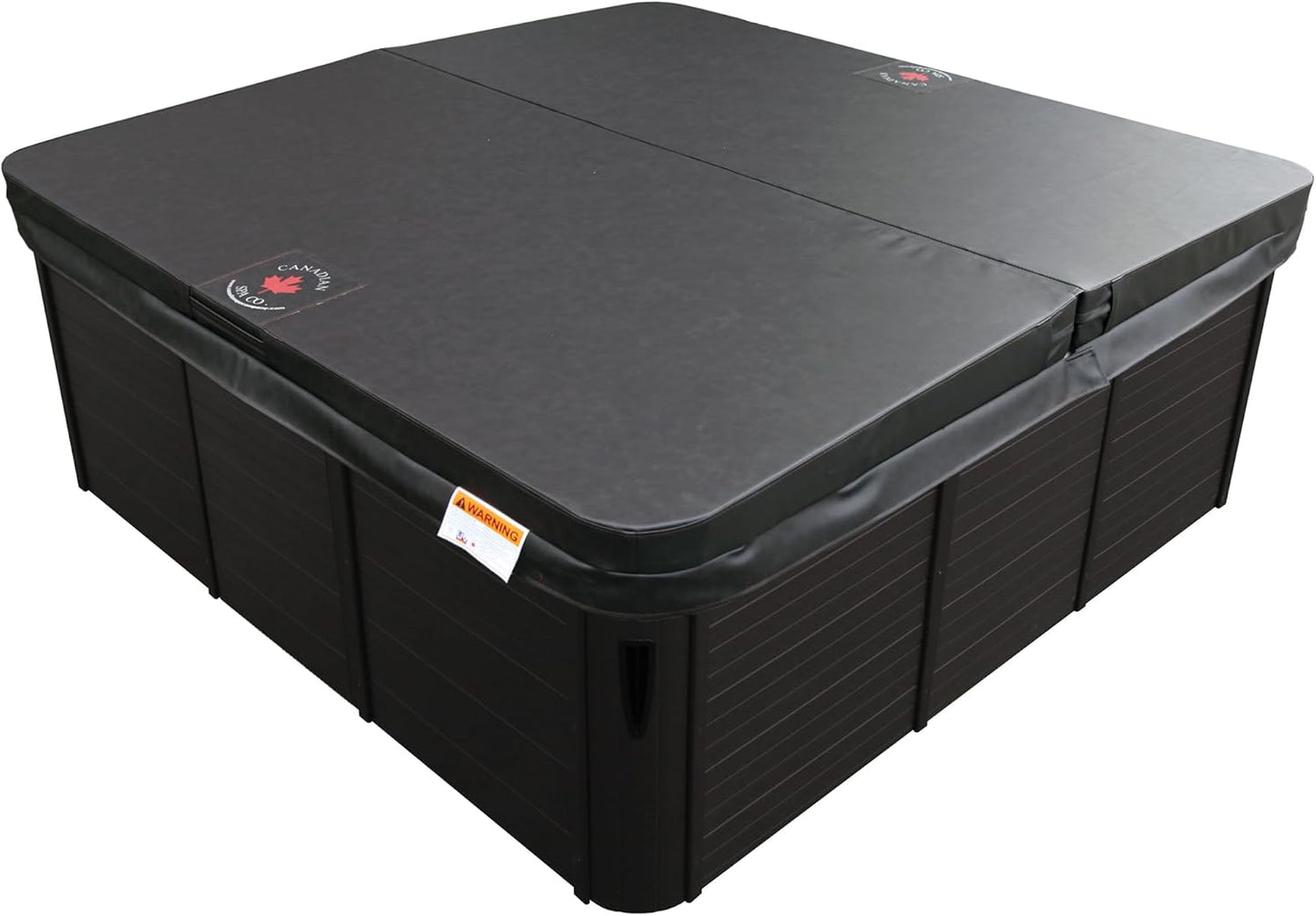Vancouver AI Hot Tub | 6-Person 65-Jet | 227 X 227 Cm Square, with Cover, LED Lighting, Heating and 65 Hydrotherapy Massage Jets, Year-Round Use
