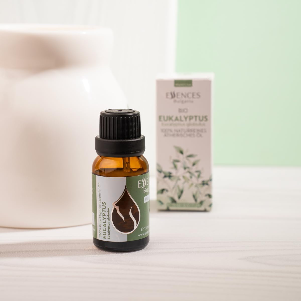 Organic Eucalyptus Essential Oil 15Ml Eucalyptus Globulus 100% Pure Natural Undiluted Therapeutic Grade for Aromatherapy Diffuser Humidifier Air Purifier Sauna Steam Room