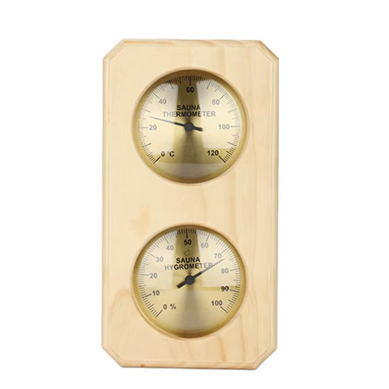 Sauna Temperature Thermometer Sauna Room Thermometer & Hygrometer Dual Display