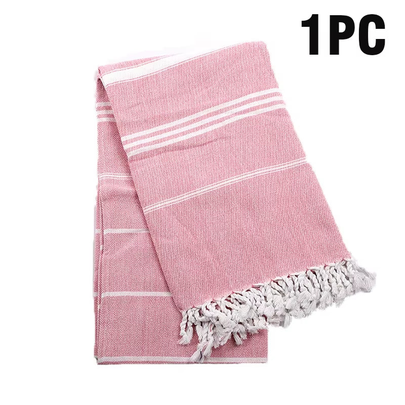 100X180Cm Turkish Sports Sauna Bath Towel with Tassel Soft Terry Cloth Adult Beach Extra Large Women Winter Scarf