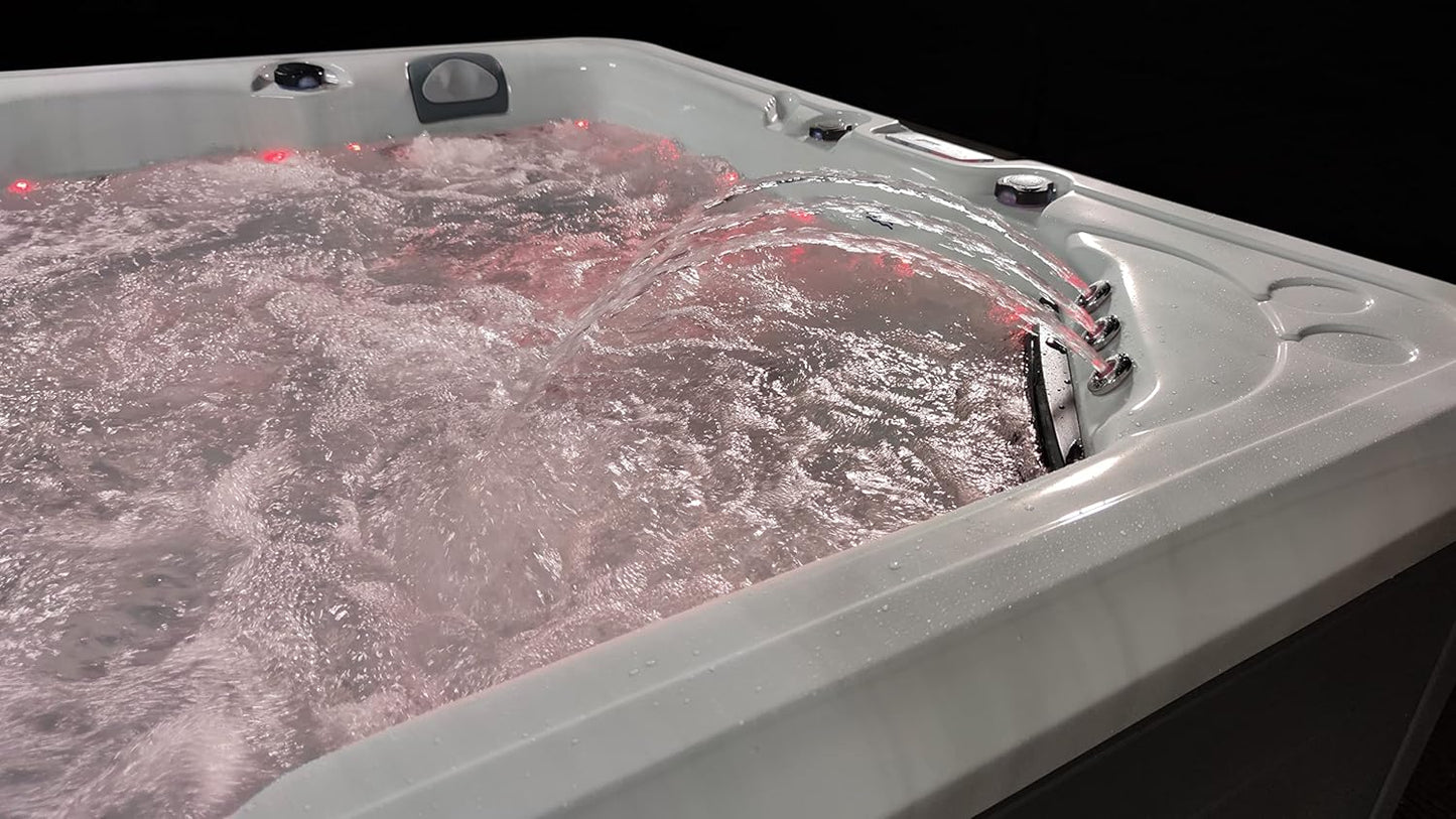 LAGOON 5 Seater Twin Lounger Hot Tub American Balboa with Bluetooth and Lights