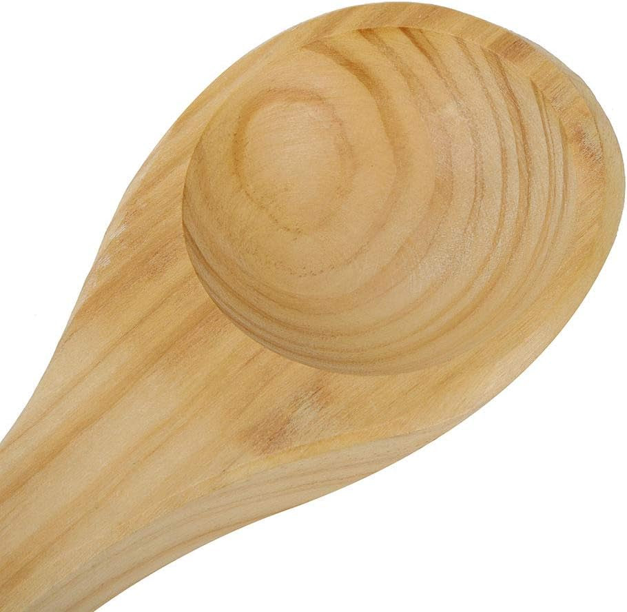 Wooden Sauna Ladle, Handmade Bath Ladle Sauna Spoon Water Dipper Spoon Sauna Accessories for Sauna SPA Kitchen, Length 39Cm