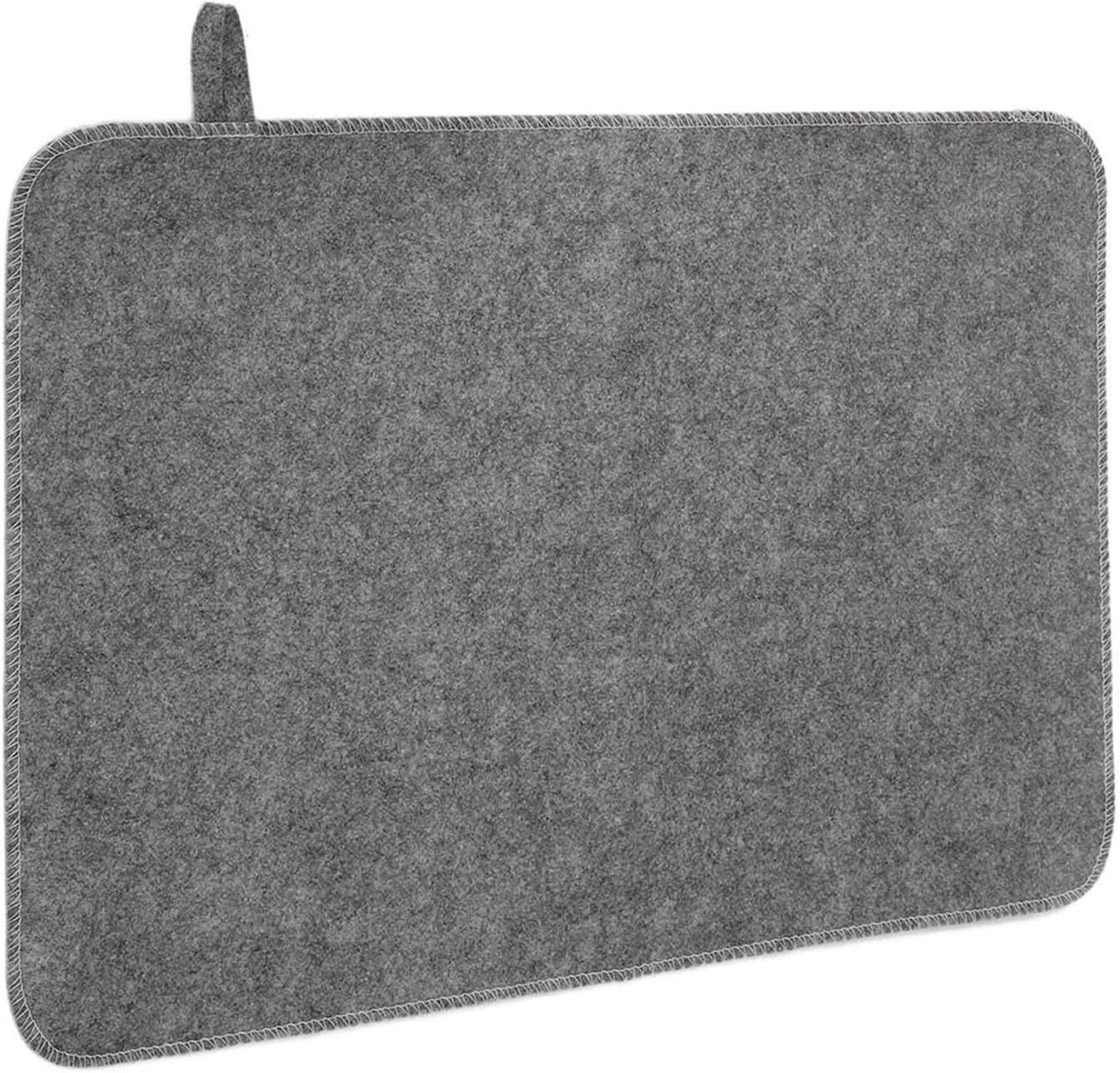 Felt Sauna Mat, Water Absorption, Heat Insulation, Durable Felt Material, Fine Stitches, Hanging, Sauna Accessory