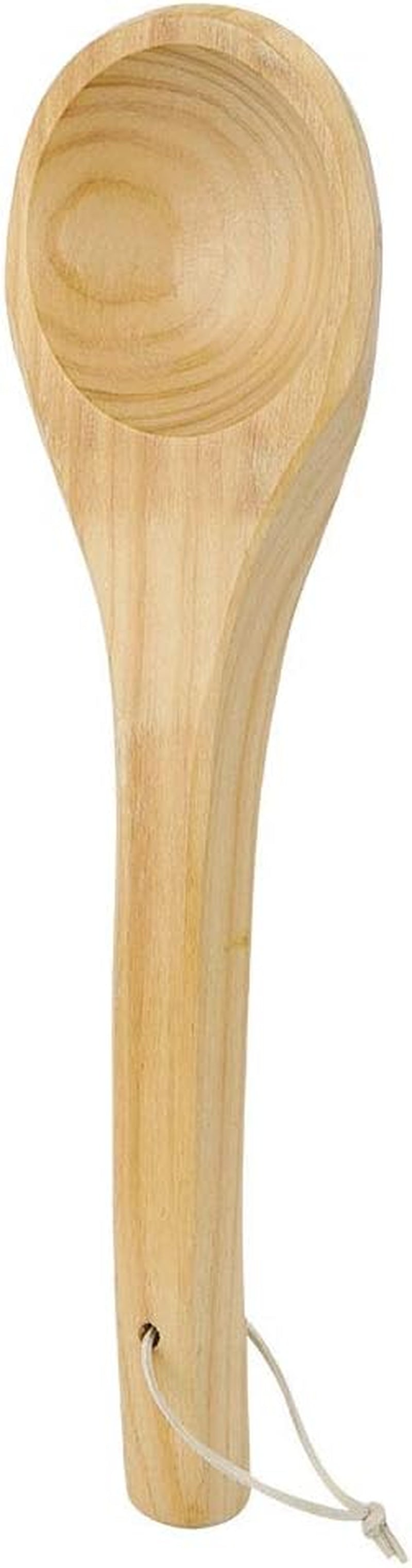 Wooden Sauna Ladle, Handmade Bath Ladle Sauna Spoon Water Dipper Spoon Sauna Accessories for Sauna SPA Kitchen, Length 39Cm