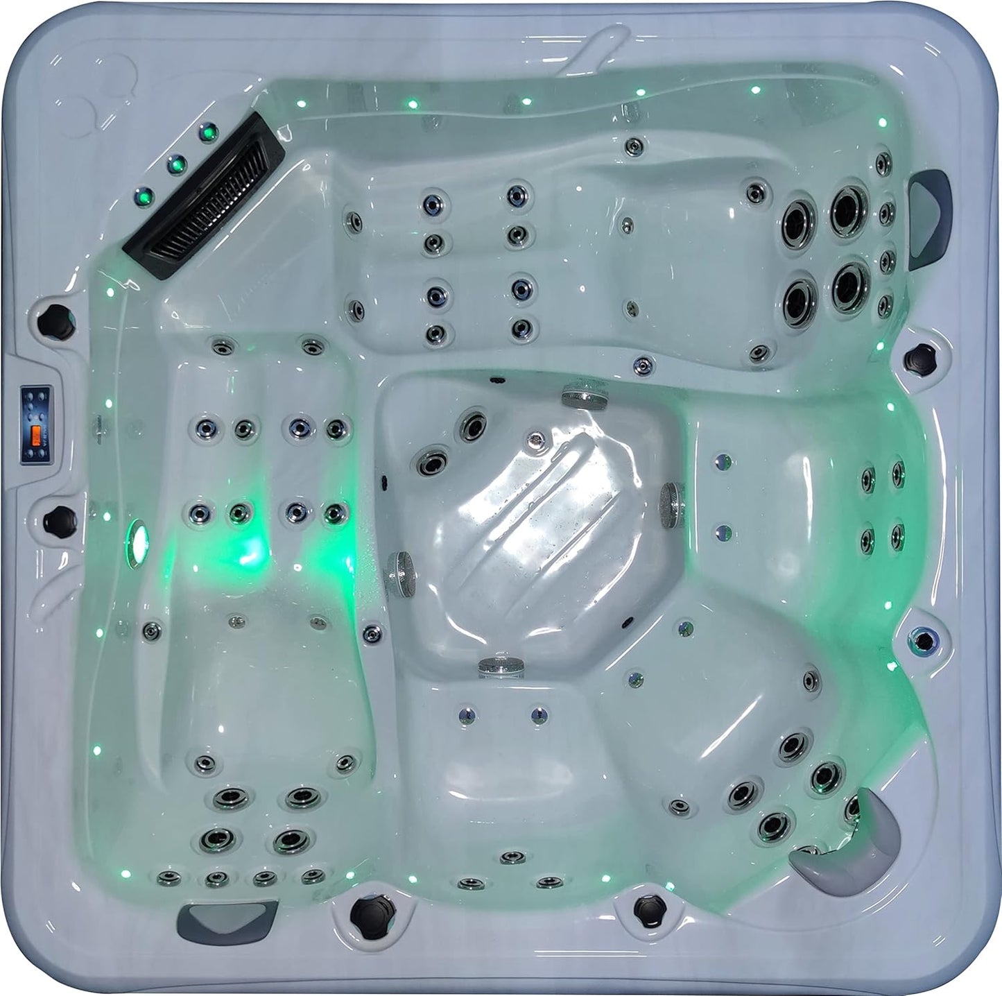 LAGOON 5 Seater Twin Lounger Hot Tub American Balboa with Bluetooth and Lights