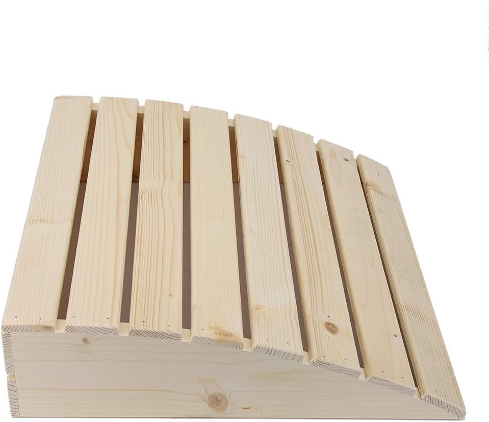 Sauna Backrest Pillow for Neck and Head Support, Premium Wooden Headrest for Sauna Room, Relieve Shoulder Pain and Promote Spinal Health