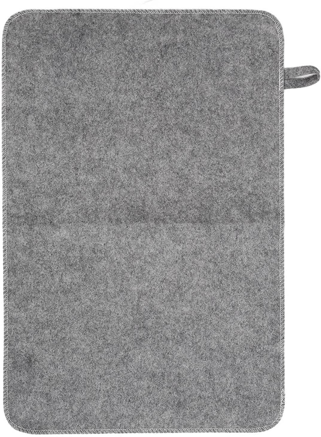 Felt Sauna Mat, Water Absorption, Heat Insulation, Durable Felt Material, Fine Stitches, Hanging, Sauna Accessory