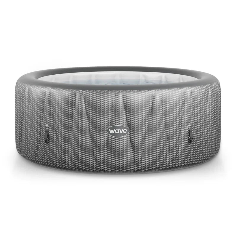 Allam 6 Person - Person 130 - Jet Polyvinyl Chloride (PVC) round Inflatable Hot Tub in Grey