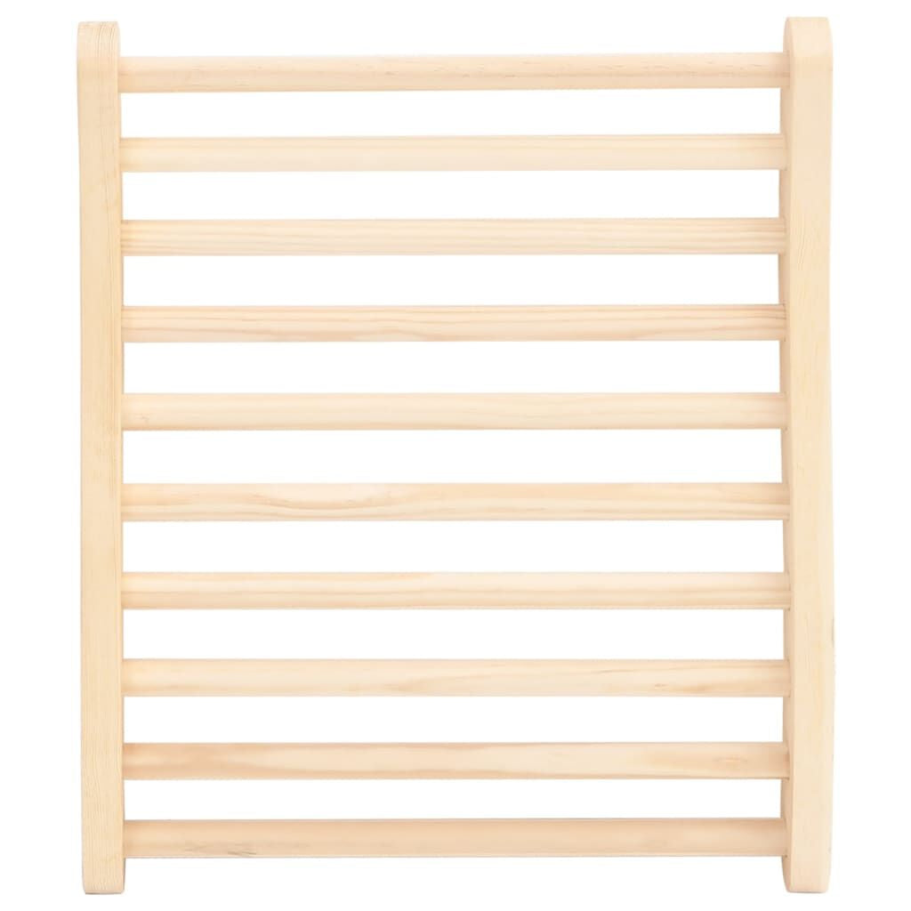 S-Shape Sauna Backrest Solid Wood Pine