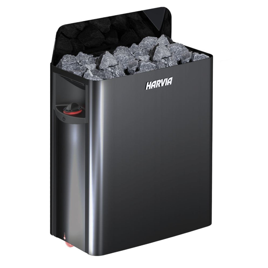 Harvia The Wall SW60 Electric Sauna Heater (6 kW, Black Steel)