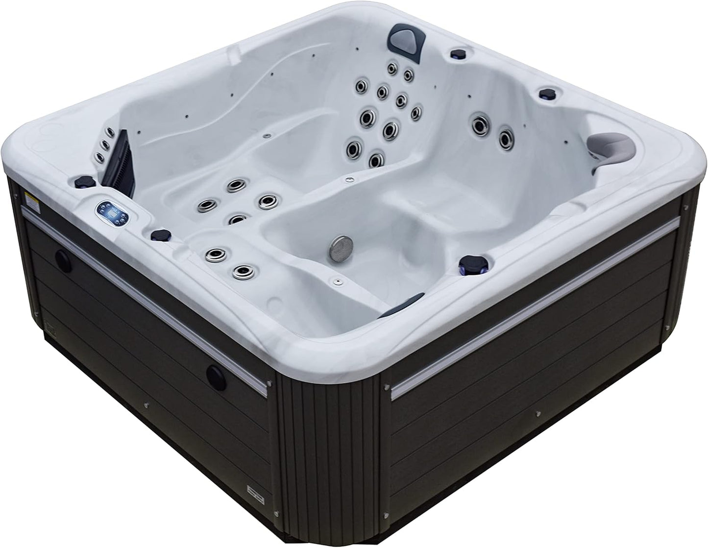 MAYA+ 5 SEAT HOT TUB 32AMP TWIN LOUNGER AMERICAN BALBOA MUSIC LIGHTS