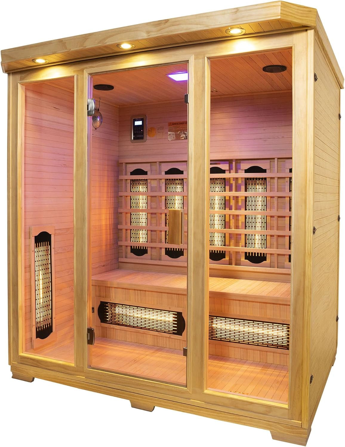 ® | DHARANI S4 plus Full Body Sauna for up to 4 Persons | Skin Care I Eliminate Toxins I Reduces Stress I Relaxes Muscles | USB I MP3 I Bluetooth