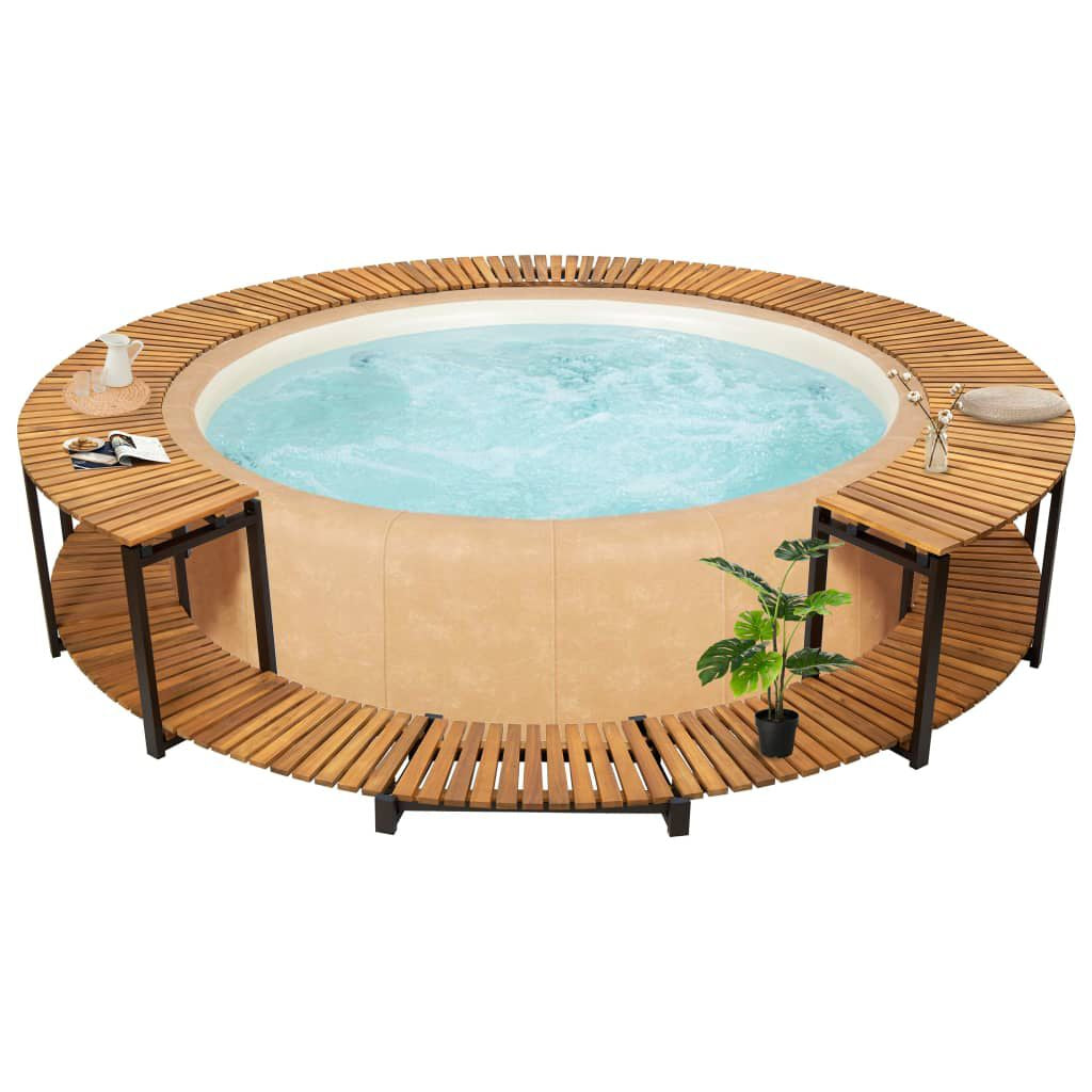 Spa Surround 273X53 Cm Solid Acacia Wood