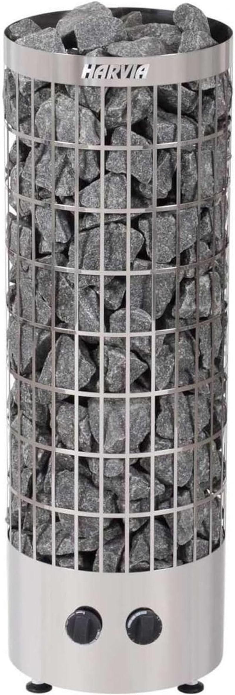 Cilindro PC90 Sauna Stove 9.0 Integrated Control Unit, Colour: Stainless Steel, Stainlesssteel, 9 Kw