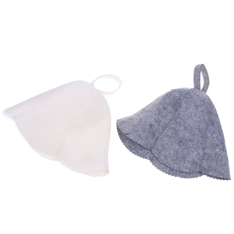 Felt Head Protection Bath anti Heat Free Size Russian Style Shower Cap Sauna Hat Bathroom Accessories Товары Для Ванны כובע רחצה