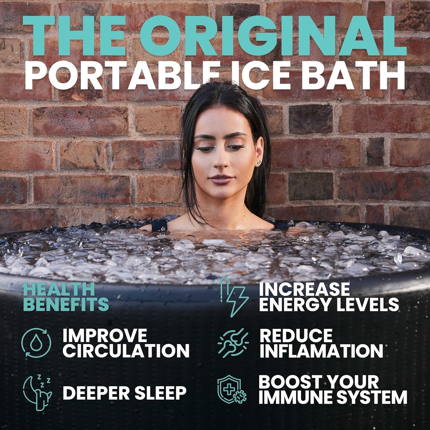 Recovery PRO Ice Bath - in Grey - PRO Ice Bath for Professional Cold Water Therapy, Used by Ice Bath Enthusiasts and Professional Athletes