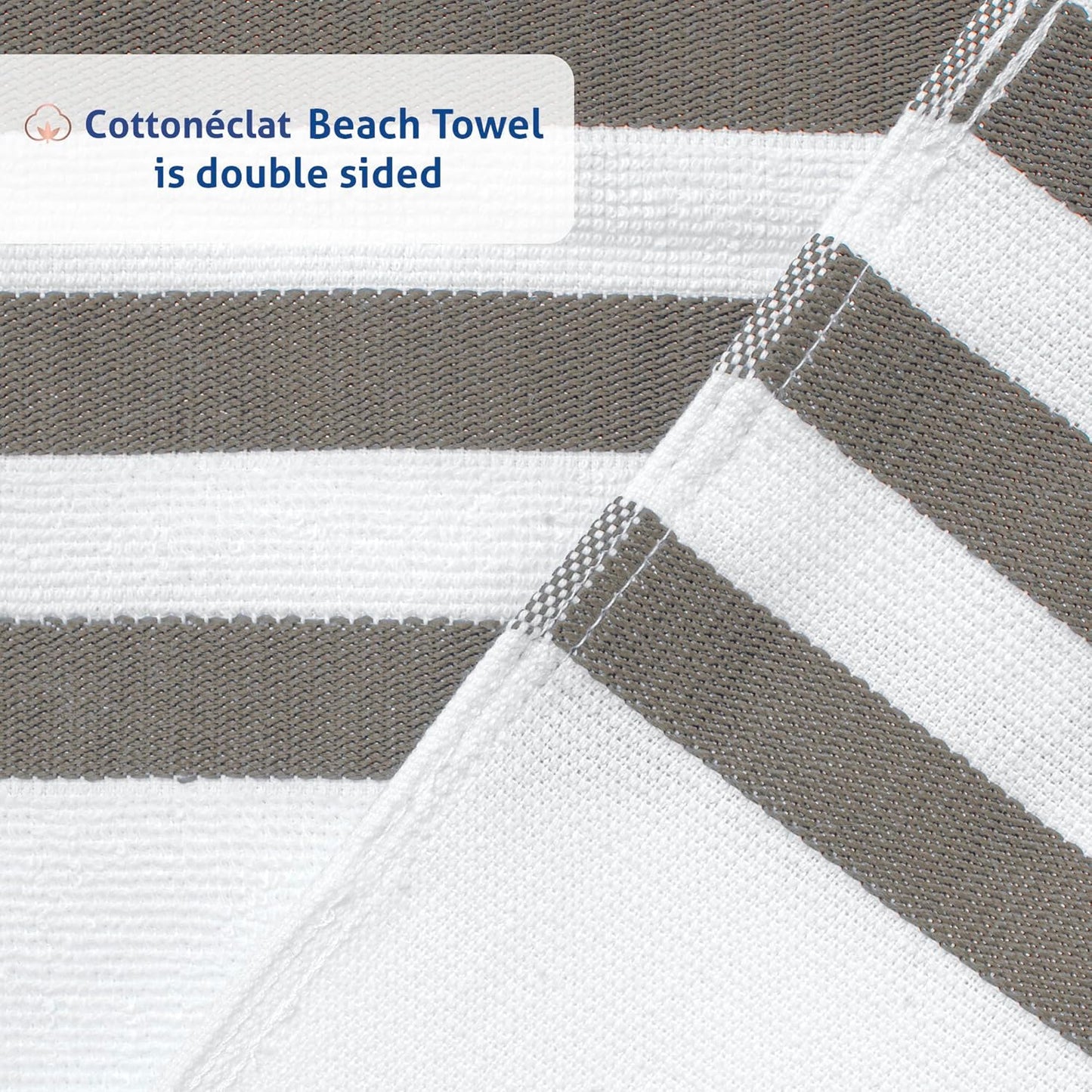 Cottoneclat 100% Organic Turkish Cotton Hammam Towel, Softer & Durable Carded Yarn, Light and Quick Drying Sauna and Beach Towel, Lighttouch Active, 100X180Cm, Golden Grey