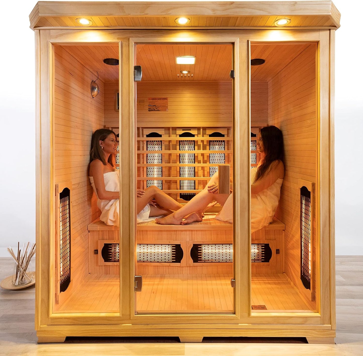 ® | DHARANI S4 plus Full Body Sauna for up to 4 Persons | Skin Care I Eliminate Toxins I Reduces Stress I Relaxes Muscles | USB I MP3 I Bluetooth