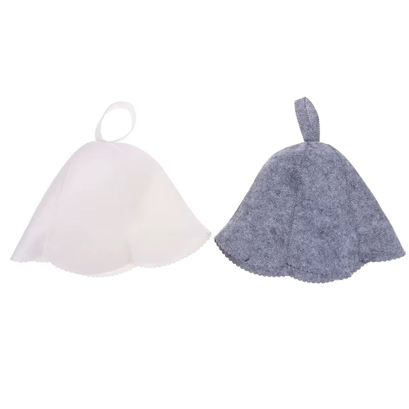 Felt Head Protection Bath anti Heat Free Size Russian Style Shower Cap Sauna Hat Bathroom Accessories Товары Для Ванны כובע רחצה