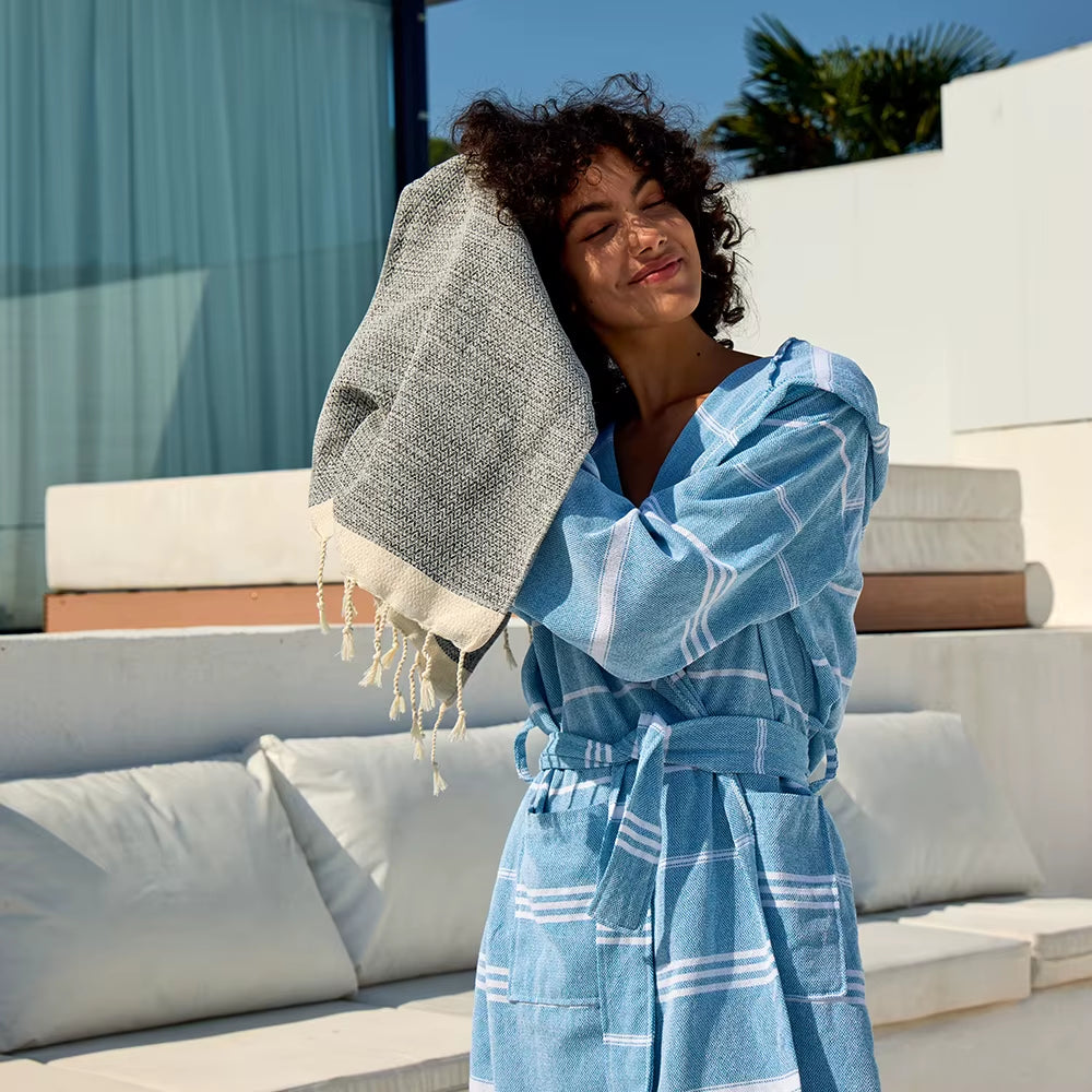 40X100Cm Turkish Diamond Pattern Fringed Cotton Beach Towel Thickened Diamond Lattice Sauna Towel Quick-Dry Machine Washable