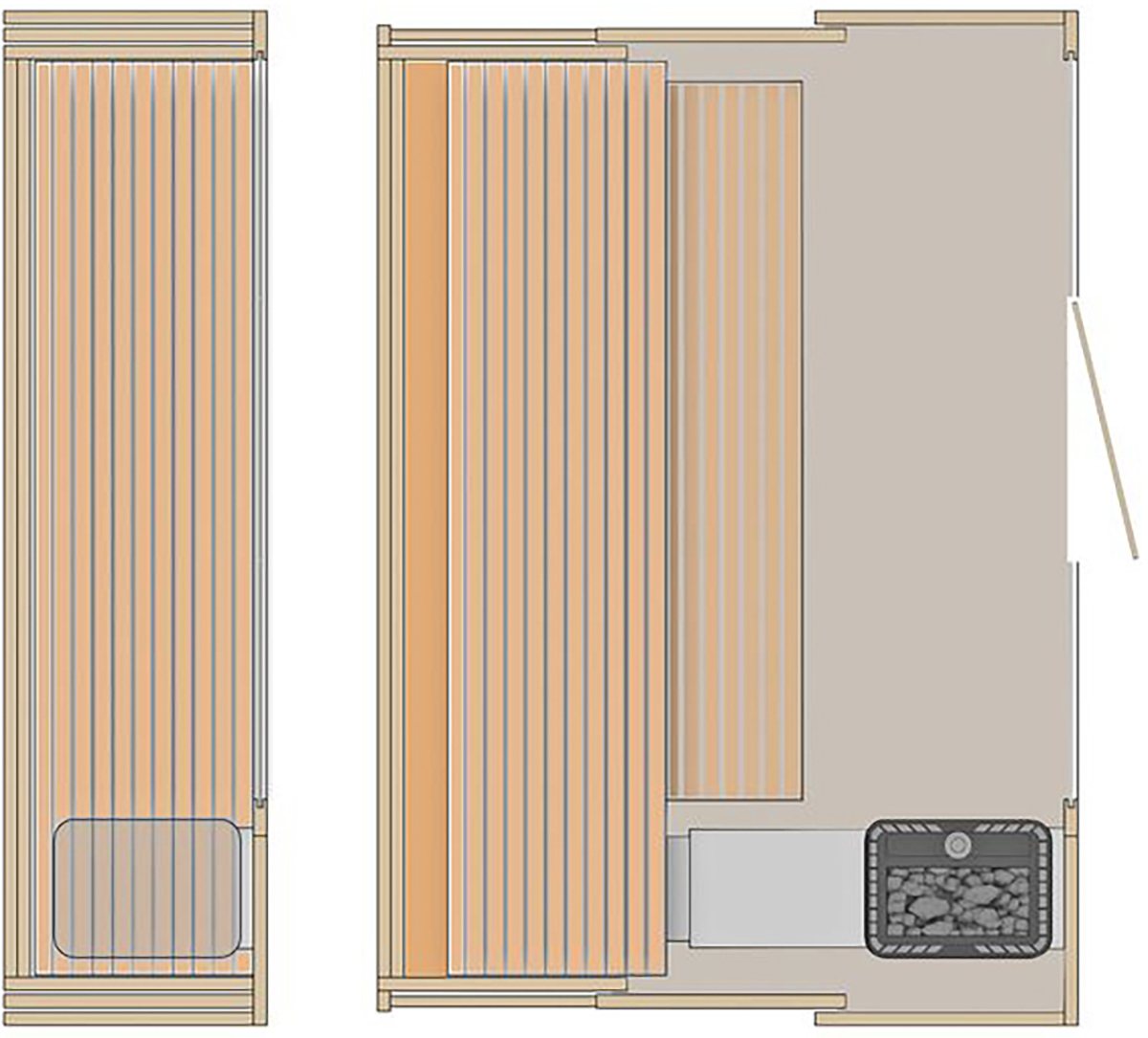 KLAFS S1 retractable sauna cabin