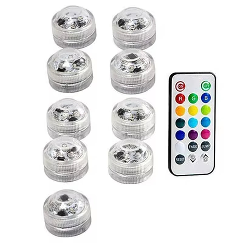 Floating Underwater Light RGB Submersible Waterproof LED Party Light Glow Show Swimming Pool Hot Tub Lamp Baby Bath Light