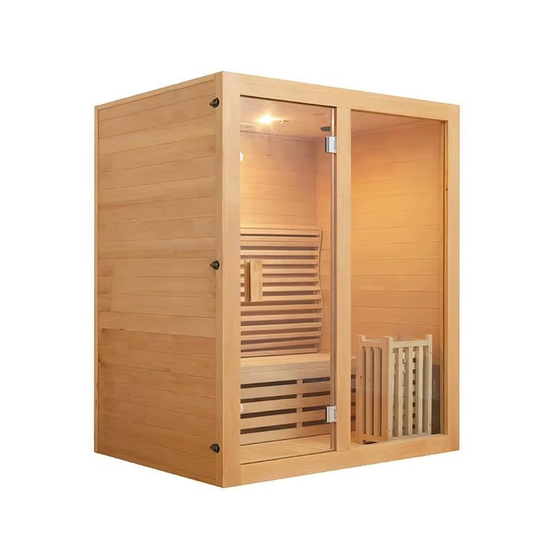 Sell Indoor Wooden Steam Sauna Room 3 People Traditional Wet Steam Sauna Room High-Quality Household Leisure Sauna
