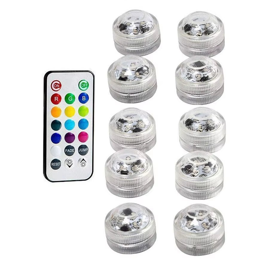 Floating Underwater Light RGB Submersible Waterproof LED Party Light Glow Show Swimming Pool Hot Tub Lamp Baby Bath Light