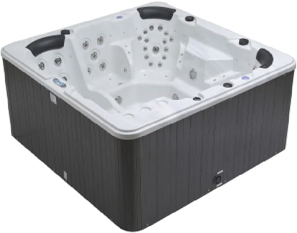 PALMA 6 SEAT HOT TUB 32AMP with LOUNGER CANADIAN GECKO SPA MUSIC LIGHTS