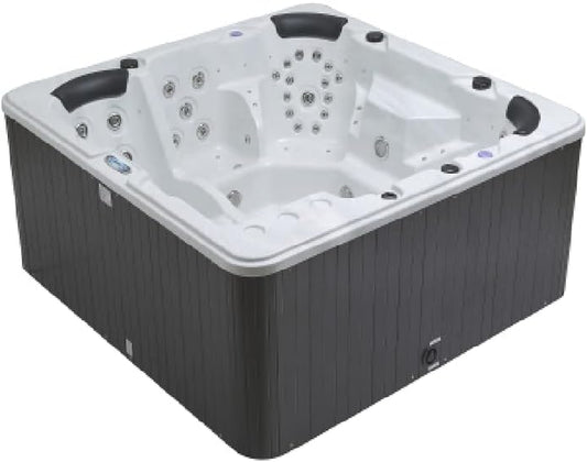 PALMA 6 SEAT HOT TUB 32AMP with LOUNGER CANADIAN GECKO SPA MUSIC LIGHTS