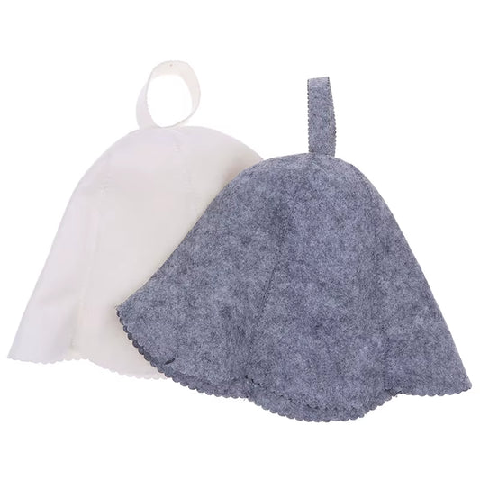 Felt Head Protection Bath anti Heat Free Size Russian Style Shower Cap Sauna Hat Bathroom Accessories Товары Для Ванны כובע רחצה